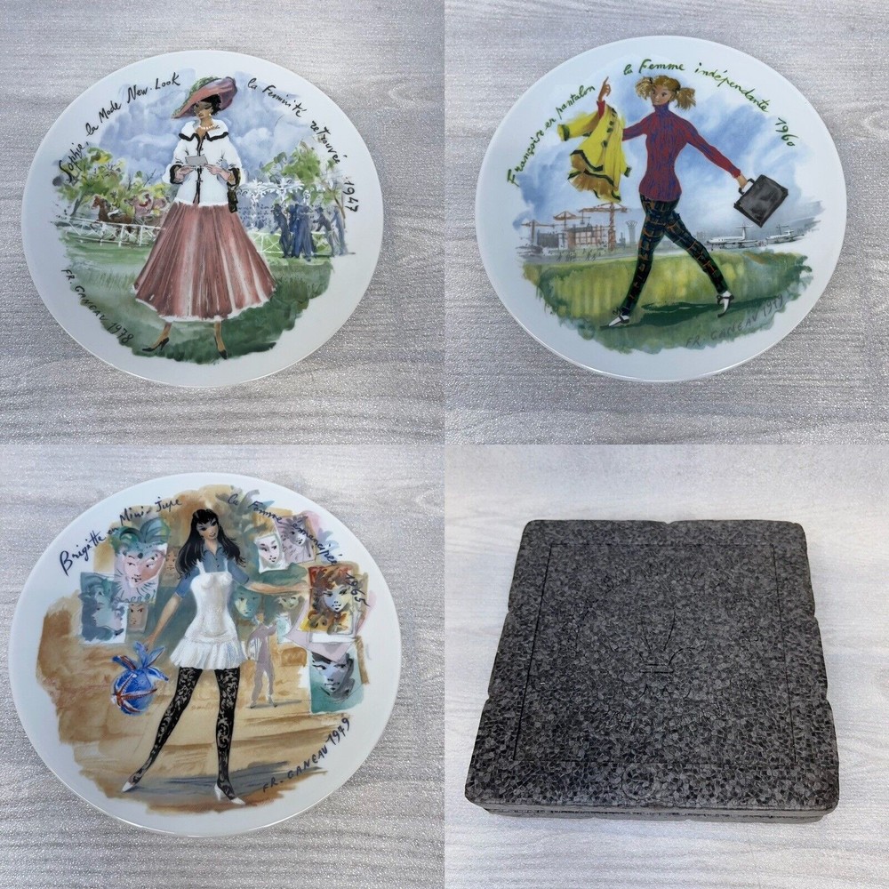 D'Arceau Limoges Women of the Century Collector Plates Lot Of 3 #s 10 11 12
